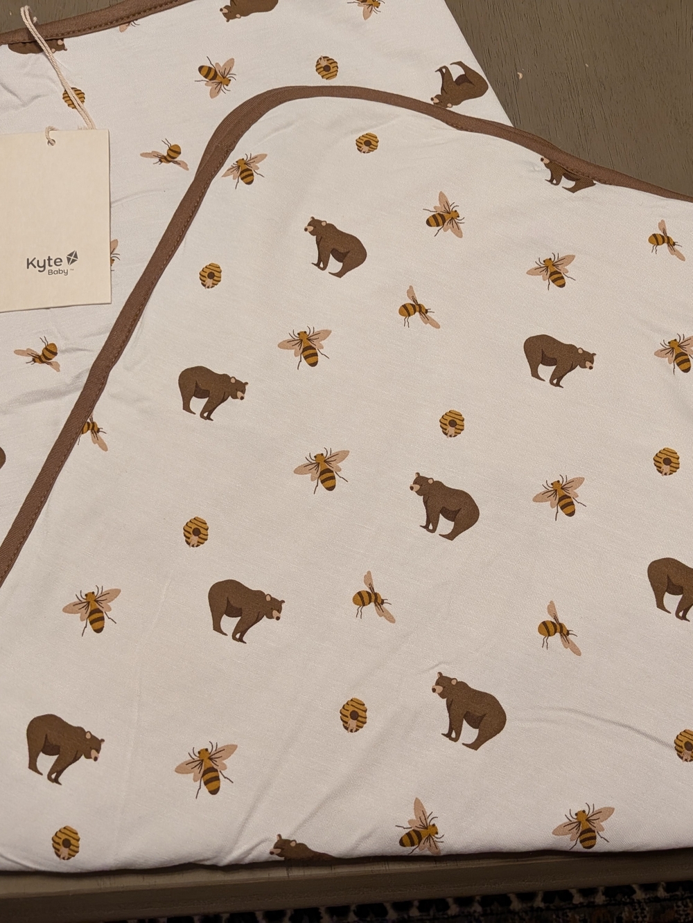 NWT Kyte BABY Honey Bear Baby Blanket